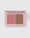Powder Duos palette open showing the Petal & Biscuit shades.