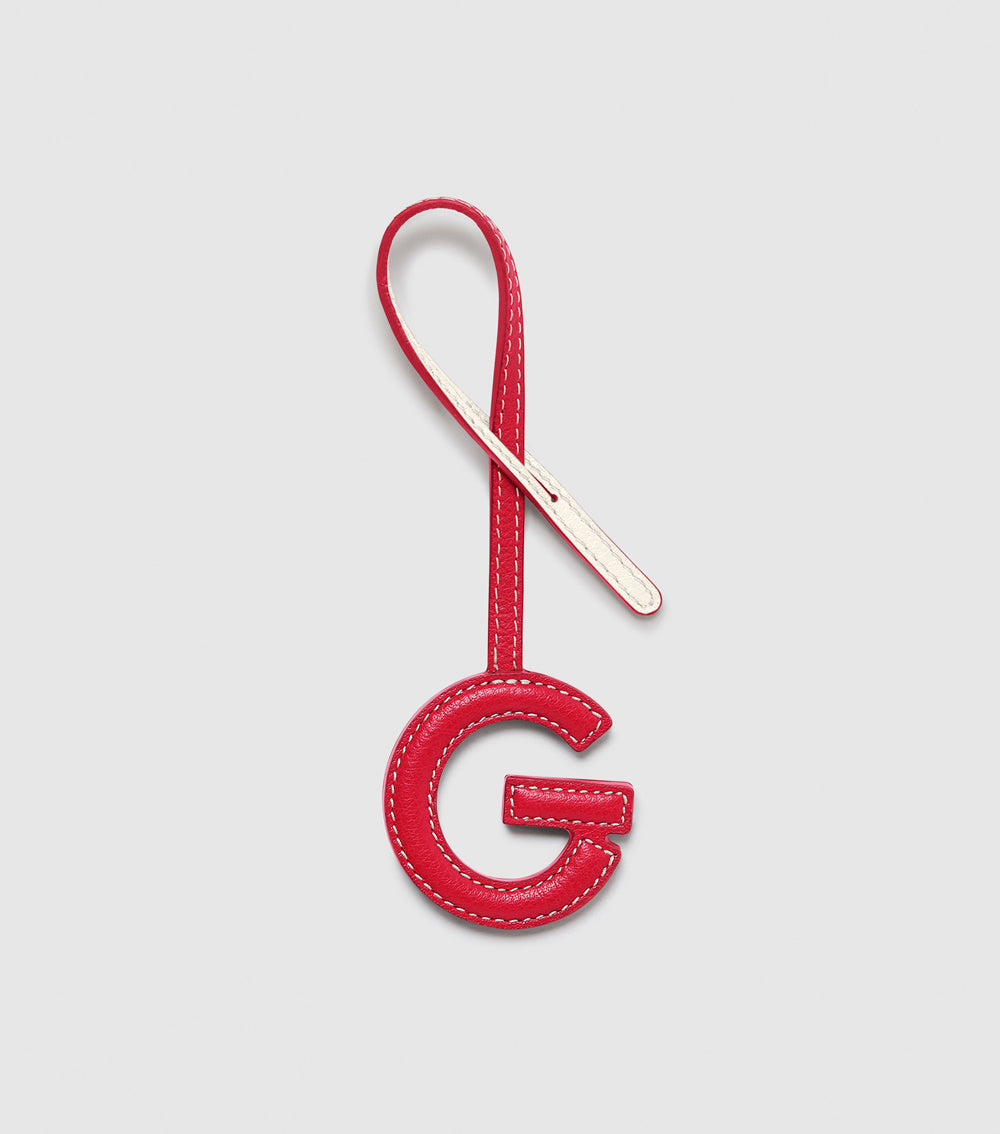 Alphabet Charm - Tomato Red