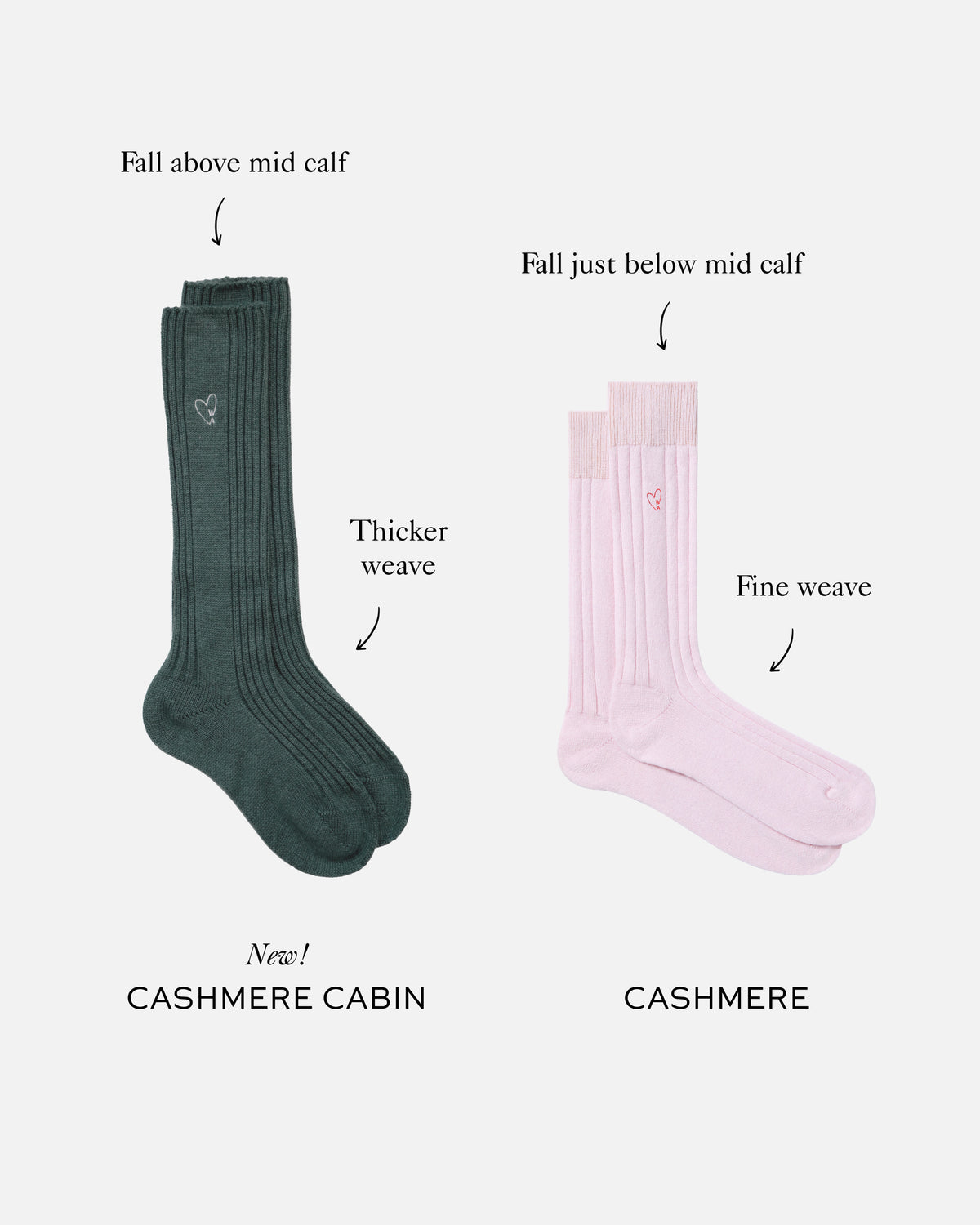 Cashmere Cabin Socks - Green