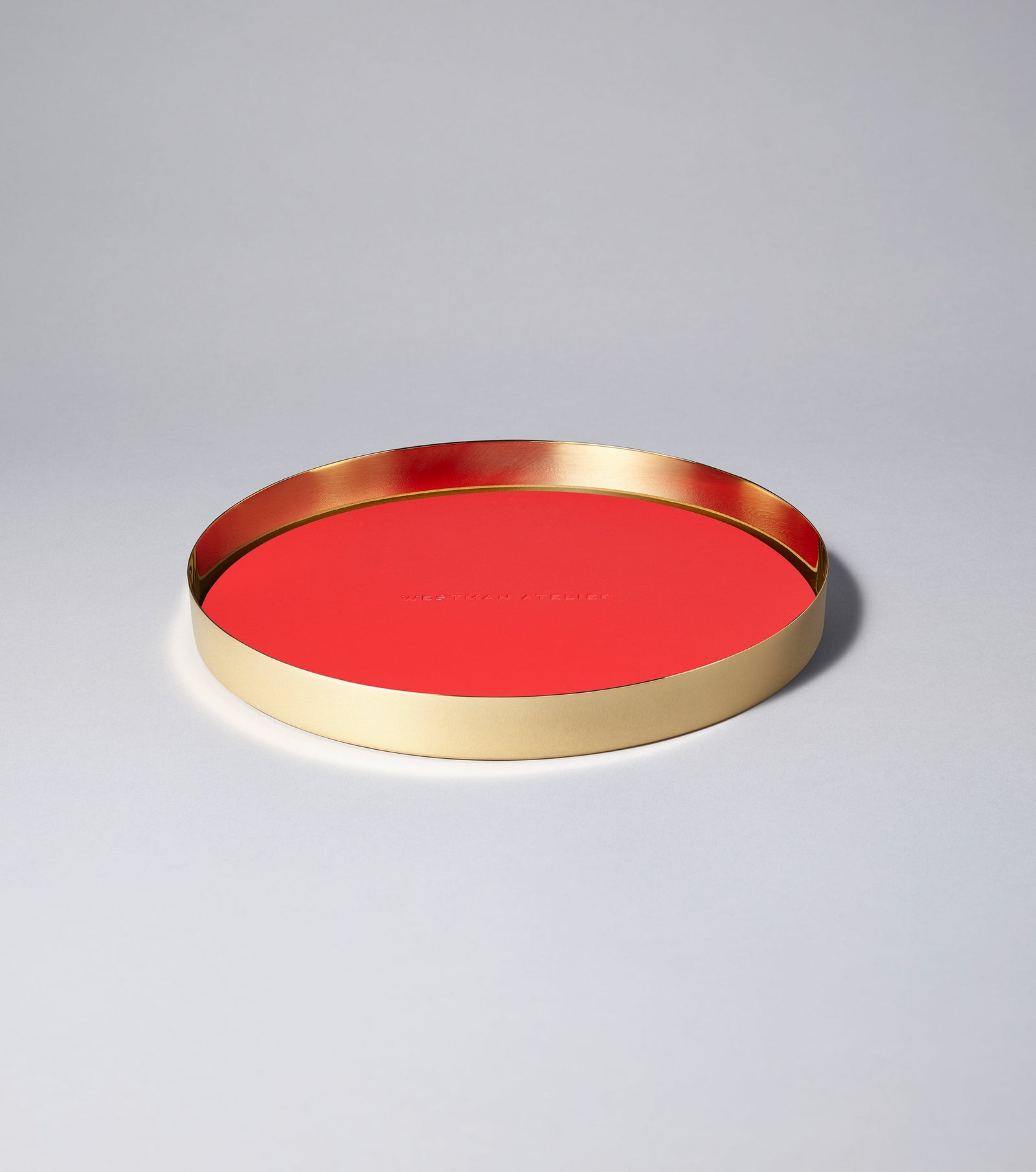 Guld Plattan Vanity Tray - Red