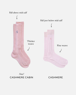 Cashmere Cabin Socks - Light Pink