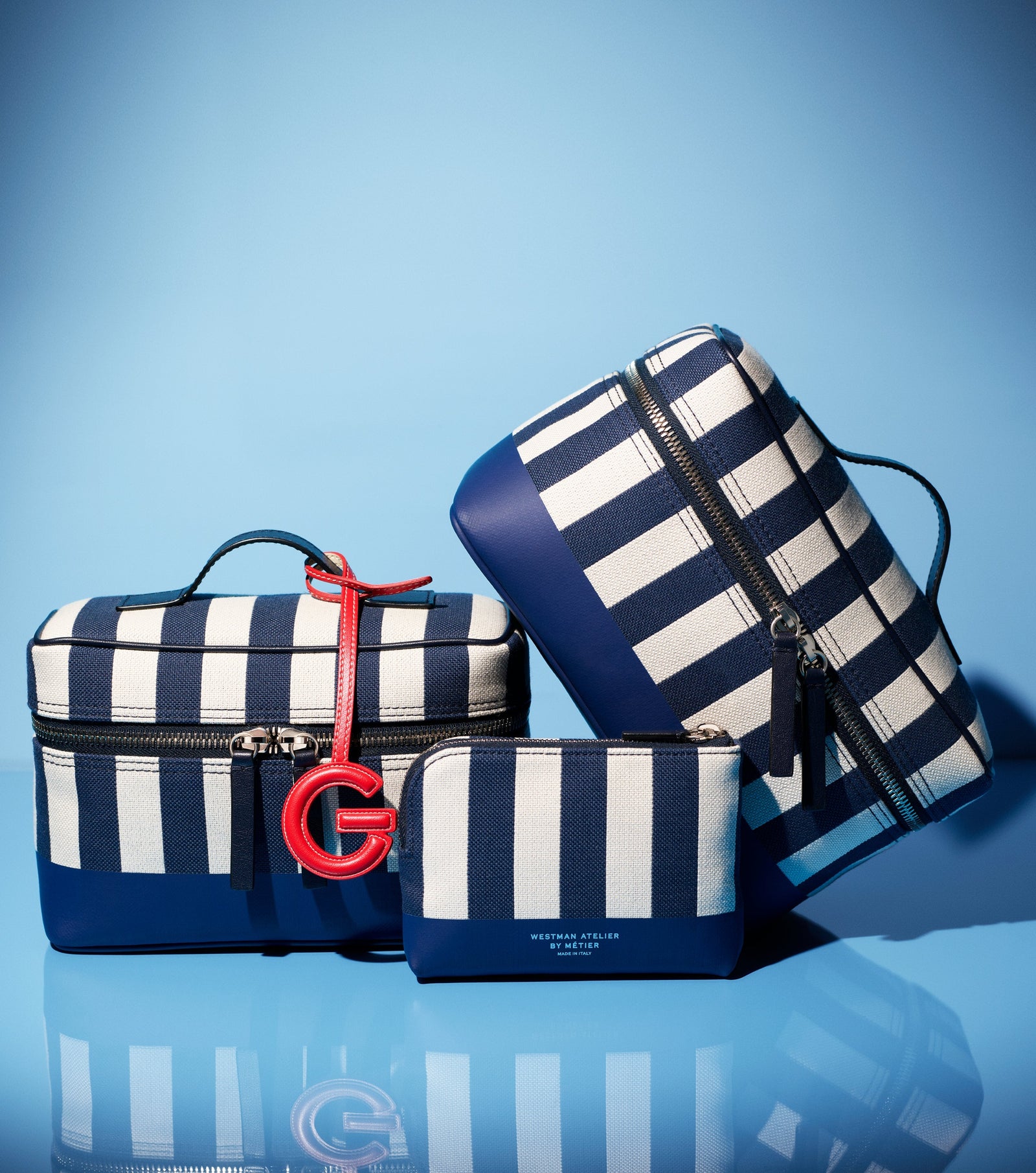 The Train Case - Nautical Stripes