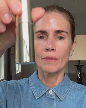 Gucci applies Eye Activator serum to her undereyes and then dots & blends Vital Skincare Concealer. 