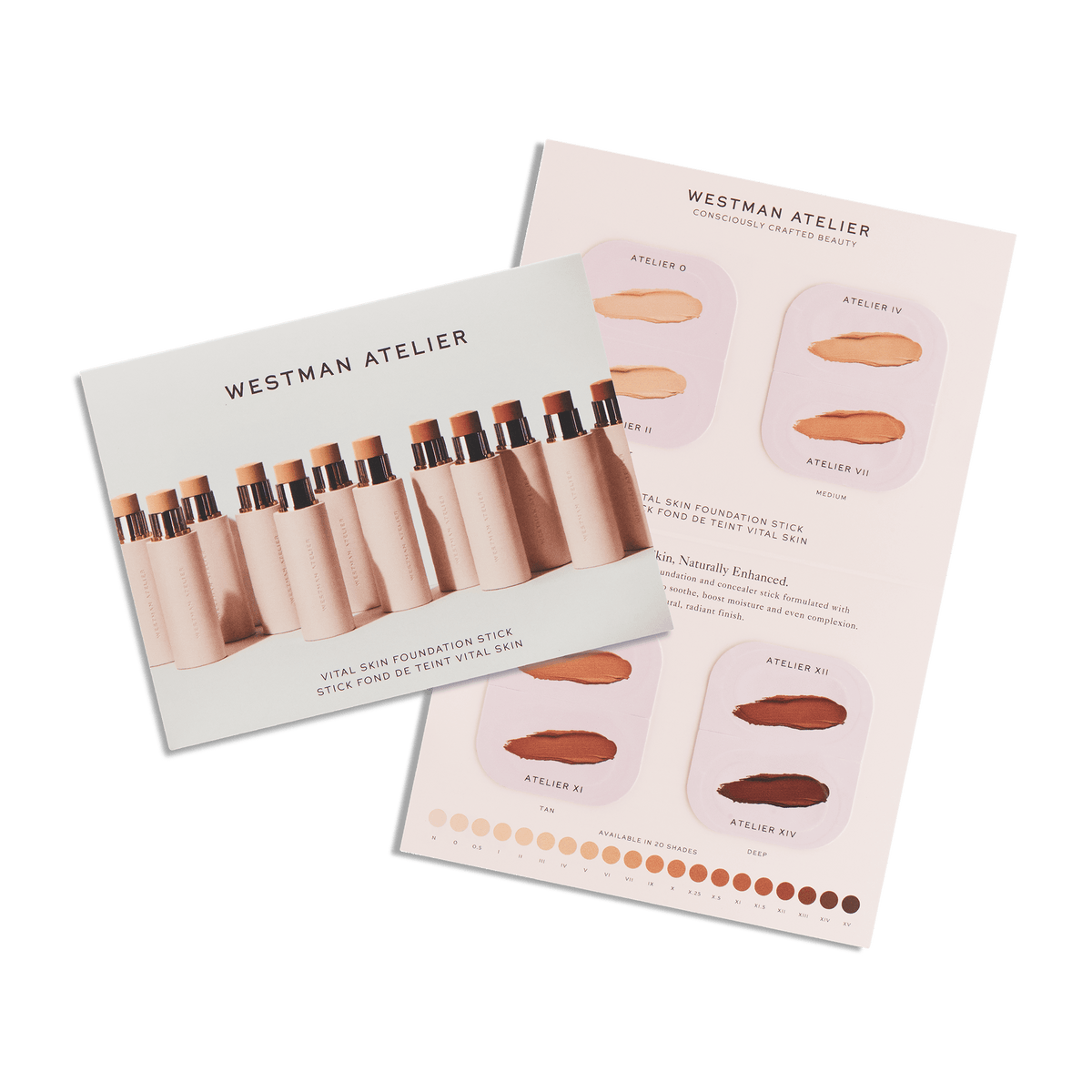 Westman Atelier Vital Skin Foundation Sample Card